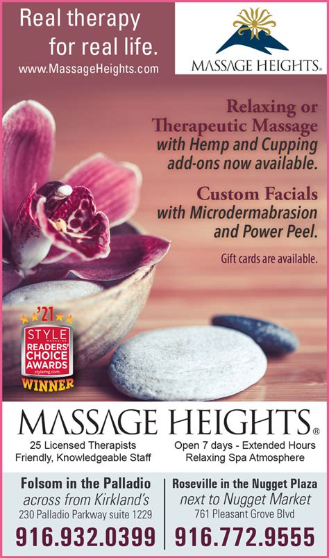 Massage Heights—massage And Spa In Folsom And Roseville—style Savings Guide March And April 2022