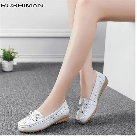 Spring Summer Flat Shoes Women Flats Ladies Dress Shoes Sneakers White