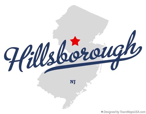 Map Of Hillsborough Nj New Jersey
