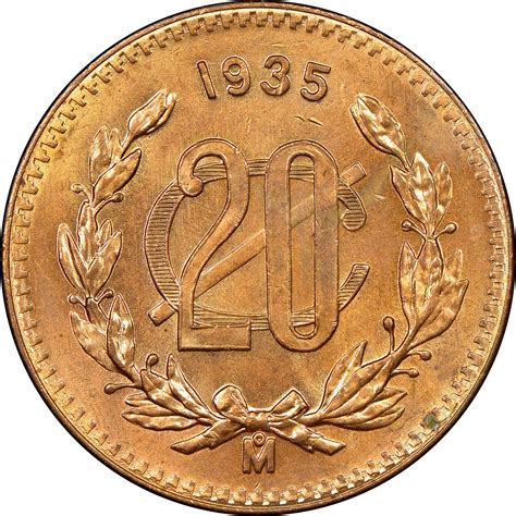Ley de amparo, reglamentaria de los artículos 103 y 107 de la constitución política de los estados unidos mexicanos. Mexico ESTADOS UNIDOS MEXICANOS 20 Centavos KM 437 Prices ...