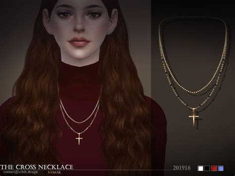 The Cross Necklace 4 Swatches Hope You Like Thank You Found In Tsr