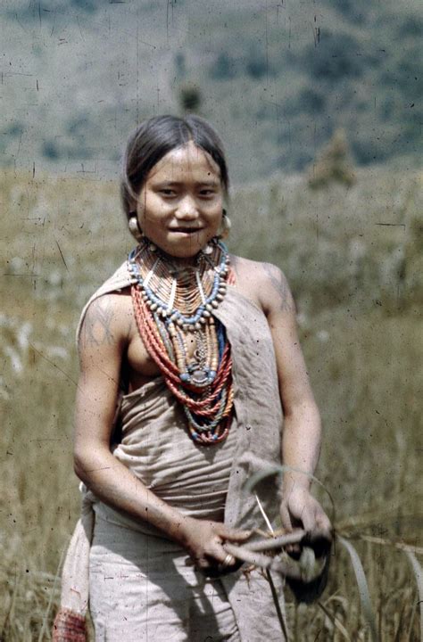 India Konyak Naga Girl Working In The Fields Wakching Nagaland Mon District Soas