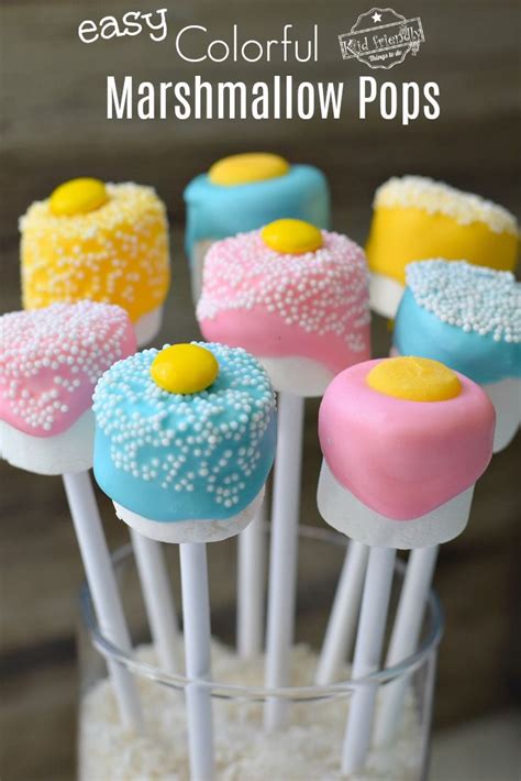 Colorful Pastel Chocolate Marshmallow Pops Kid Friendly Things To Do