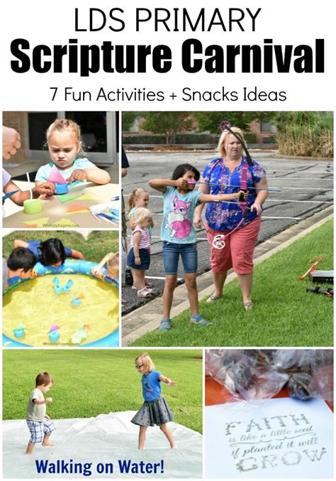 Fun Lds Primary Scripture Carnival Game Ideas And Snack Ideas Perfect
