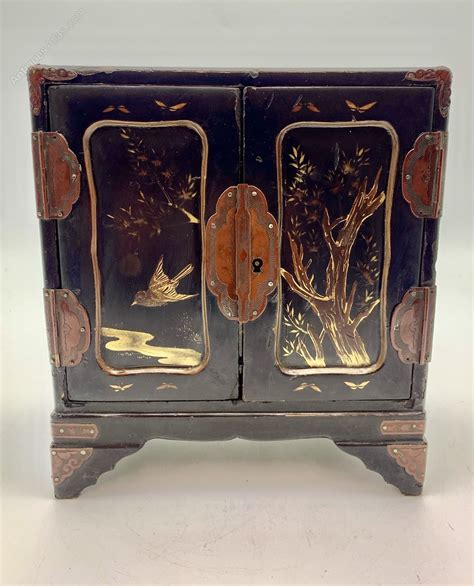 Antique Oriental Lacquer Small Cabinet Circa 1870 Antiques Atlas