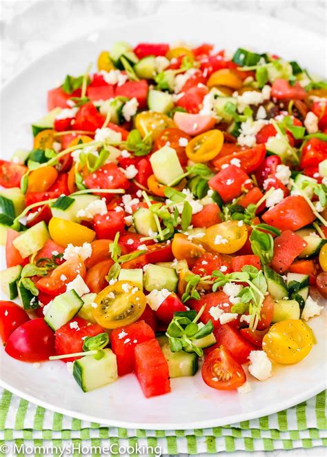 Easy Watermelon Summer Salad Mommys Home Cooking