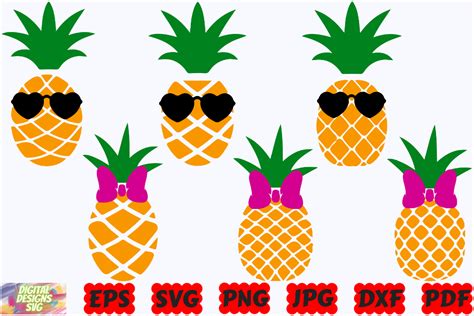 Pineapple Sunglasses Svg Pineapple Bow Graphic By Digitaldesignssvgbundle · Creative Fabrica