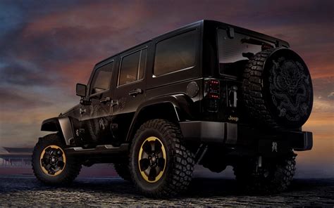 Jeep Wrangler Dragon Design Full Hd Wallpaper And Background Image