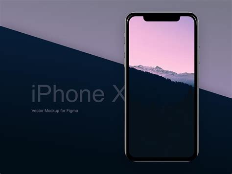 Download iPhone X Free Vector Mockup - FREE Figma - FreebiesUI