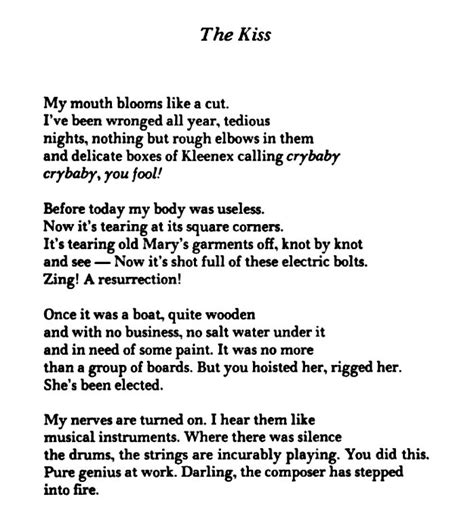 The Kiss Anne Sexton Poetry Words Anne Sexton Poems Anne Sexton