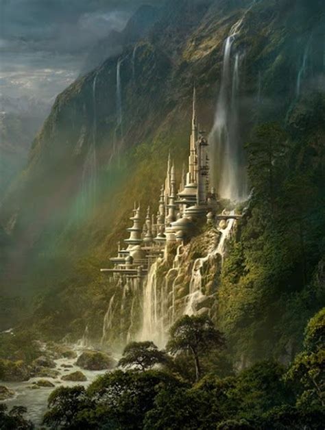 The Amazing Waterfall Castle Amazing Snapz Fantasy Landscape