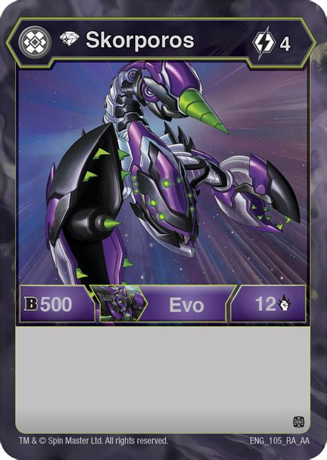 Diamond Skorporos Age Of Aurelus The Bakugan Wiki