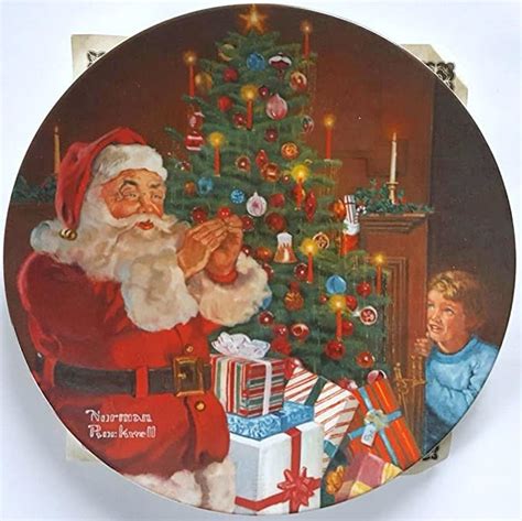 Norman Rockwell Christmas 1982 Santas Secret Collector