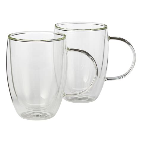 canvas 2pc double wall glass mugs dishwasher safe 414 ml canadian tire