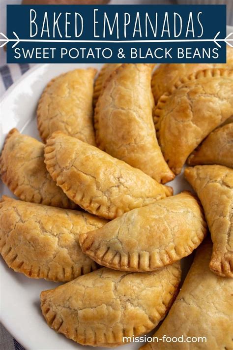 These Small Vegetarian Sweet Potato Black Bean Empanadas Feature A