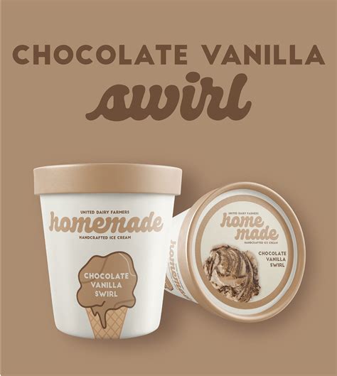 Udf Homemade Ice Cream Rebrand On Behance