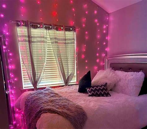 Neon Pink Lit Room💕 Room Inspiration Bedroom Bedroom Decor Bedroom Decor For Teen Girls