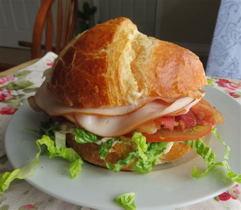 Croissant Turkey Club Sandwich The English Kitchen