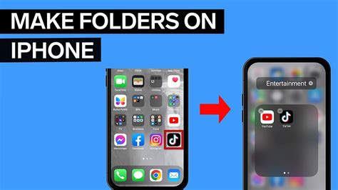 How To Make Folders On Iphone Youtube