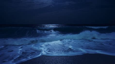 Fall Asleep With Relaxing Wave Sounds At Night Low Pitch Ocean Sounds