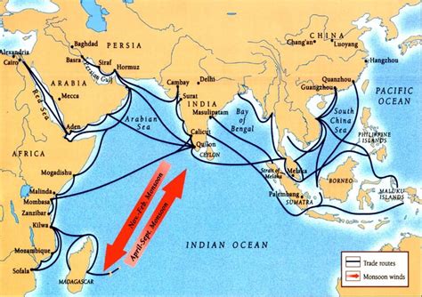 Indian Ocean Trade Routes From Ulowetz 2015 Download Scientific