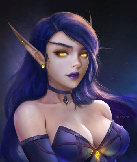 Artstation Seraphita World Of Warcraft Fantasy Women Fantasy Girl