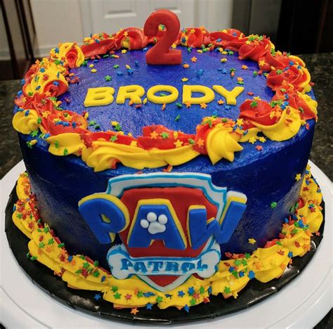 Paw Patrol 2nd Birthday Cake Carrot Cake With Cream Cheese Icing Paw