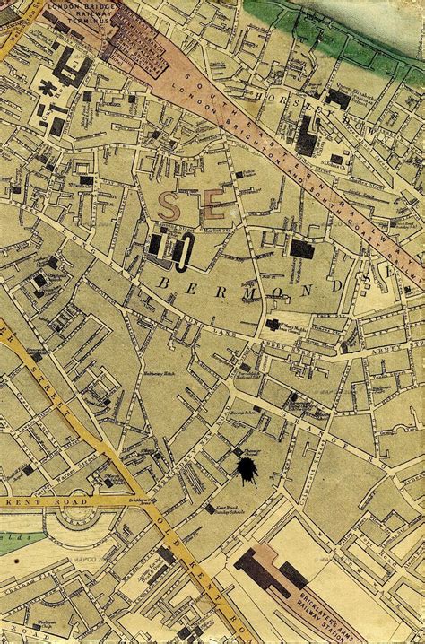 Click Here For An Enlarged Map Image Historical London Bermondsey