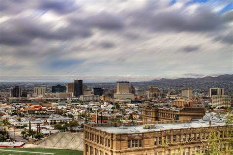 Downtown El Paso Texas Skyline El Paso High Cityscape
