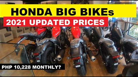 2021 Honda Big Bikes Updated Prices Motokem Youtube