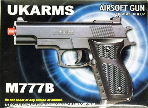 Ukarms M777r Spring Airsoft Pistol With Laser Sight 6mm Hand Gun Ebay