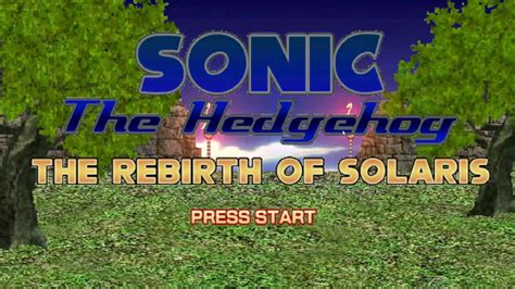 Sonic The Hedgehog The Rebirth Of Solaris Gameplay Youtube