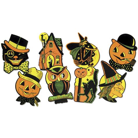 Pkgd Halloween Cutouts 8½ 9¼ Retro Halloween Retro Halloween