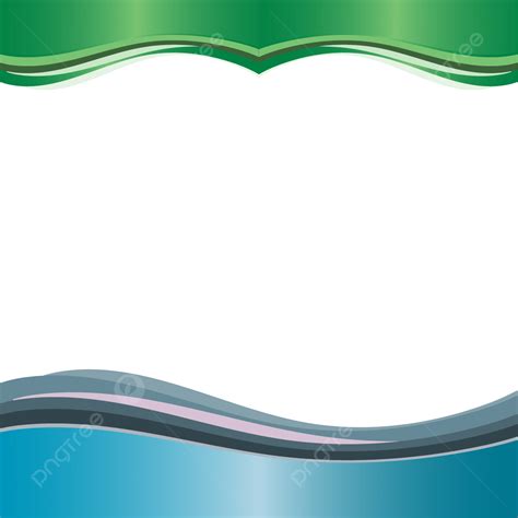 Gradient Green And Blue Wave Bar Vector Design For Text Border Or