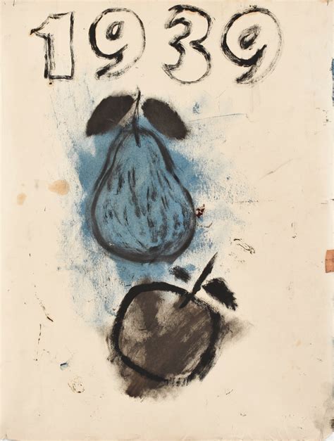 A Piece Of Paper With An Image Of A Pear And The Words 1939 Written On It