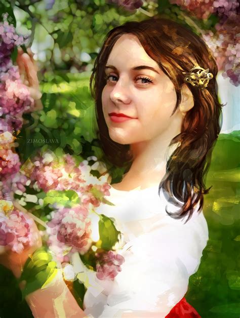 Sketch Girl Portrait By Zimoslava Art On Artstation Portrait Girl
