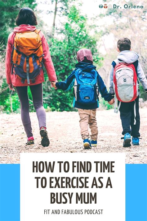 how to find time to exercise as a busy mum