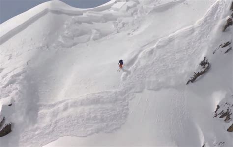 Incredible Footage Of Julien Lopez Being Buried By An Avalanche