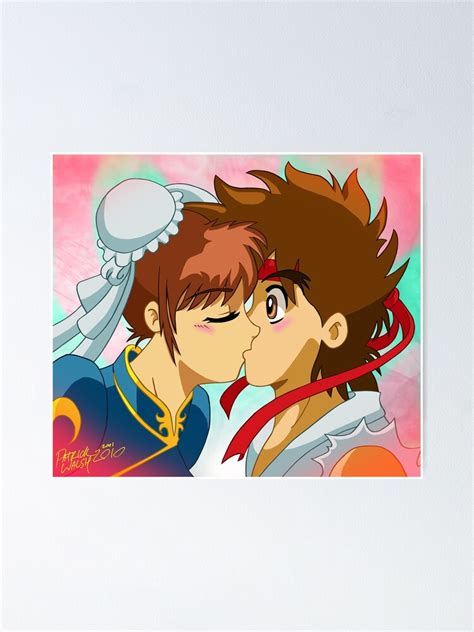 Chun Li And Ryu Kiss Poster For Sale By Patrick Walsh Redbubble