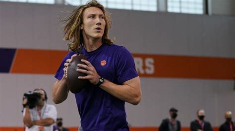 Trevor lawrence has impressive pro day in front of urban meyer, nfl teams. Clemson QB Trevor Lawrence throws deep post dagger at pro day