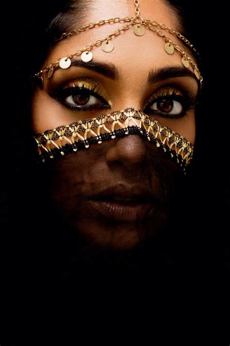 Belly Dancer Costumes Jewellery Advertising Indian Face Arabian Women Tribal Face Face Veil