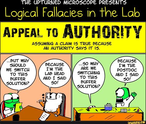 The Upturned Microscope Presents Logical Fallacies In The Lab Appeal 10
