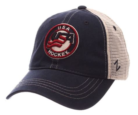 Zephyr Hats Usa Hockey Hat Cap Ncaa Baseball Cap Adjustable Mesh Back