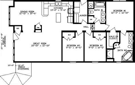 General details total area : Locust | 1500 sq ft house, Modular home floor plans, House ...