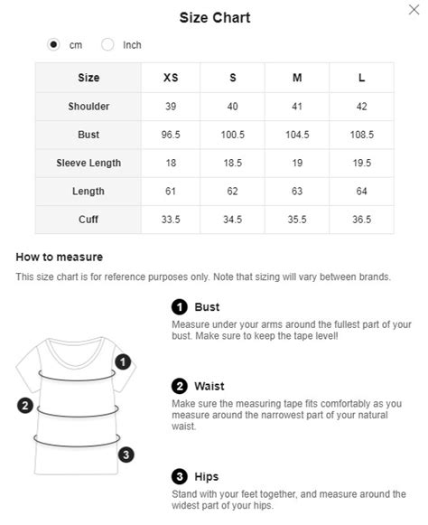 How To Choose Your Size Shein South Africa