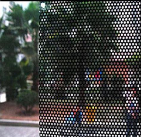 China Pvc Perforated Vinyl Glass Sticker Window Film Window Graphic One