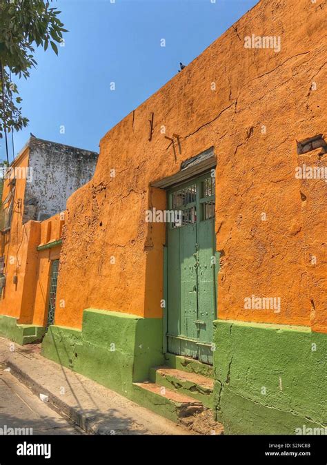 Colourful Building In Old Town Santa Marta Colombia Stock Photo Alamy