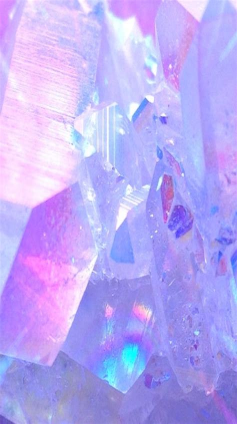 Crystal Iphone Pastel Purple Aesthetic Wallpaper Download Free Mock Up