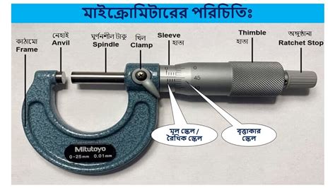 How To Use Micrometer Screw Gauge মাইক্রোমিটার স্ক্রুগজের সাহায্যে