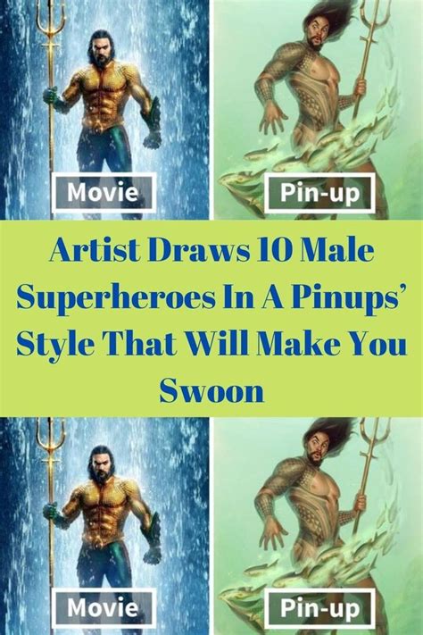 Artist Draws 10 Male Superheroes In A Pinups Style That Will Make You Swoon Artofit